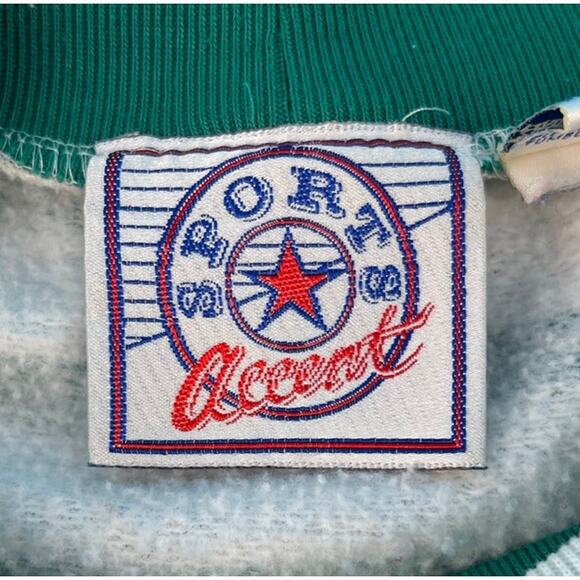 90s striped crewneck sweatshirt 1990s vintage - Picture 3 of 6